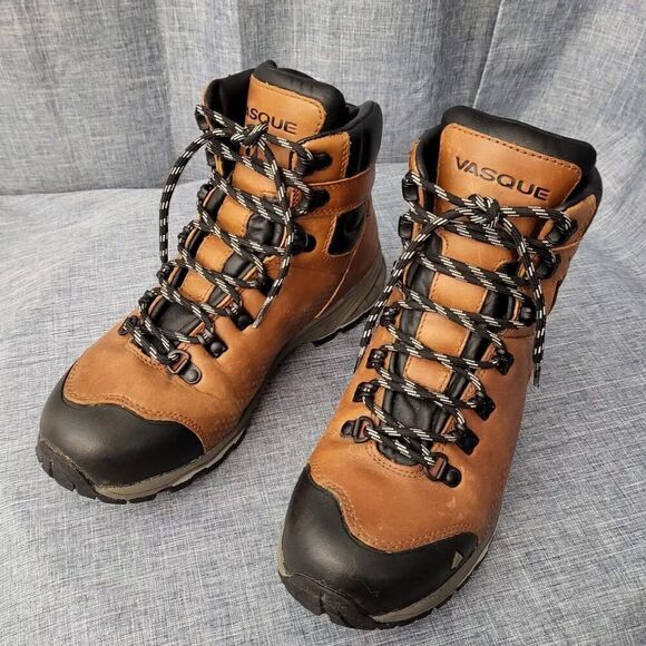 VASQUE St Elias Full-Grain Leather Gore-Tex Waterproof Hiking Boot Women's 8.5 - Picture 3 of 13
